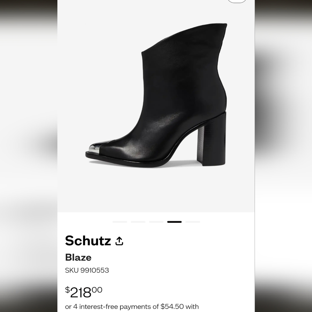 Schutz metal toe boots